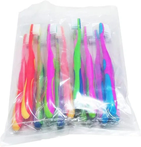 Vista 2 de Cepillo de dientes infantil infantil Smile Face de 12 piezas