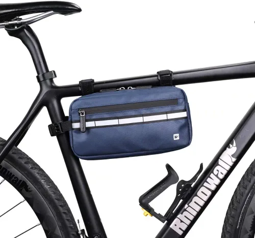 Vista 2 de Rhinowalk Bolso de manillar de bicicleta multifunción Bolsa frontal Bolsa de marco de bicicleta Bolsa de hombro impermeable Bolso de cintura