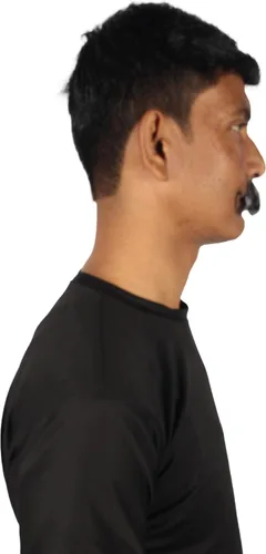 Vista 4 de Cabello humano para hombre bigote Cosplay pelo facial