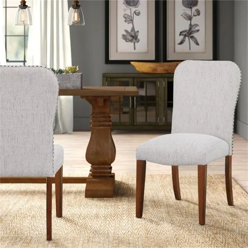 Vista 2 de Salina Performance - Silla de comedor (2 unidades), color beige