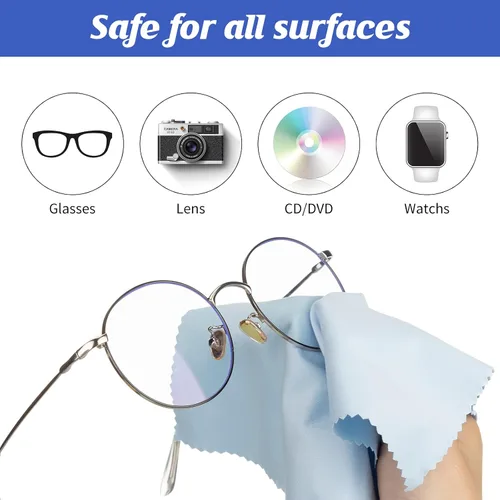 Vista 8 de Leelosp - 300 paños de limpieza para gafas de microfibra, color mixto