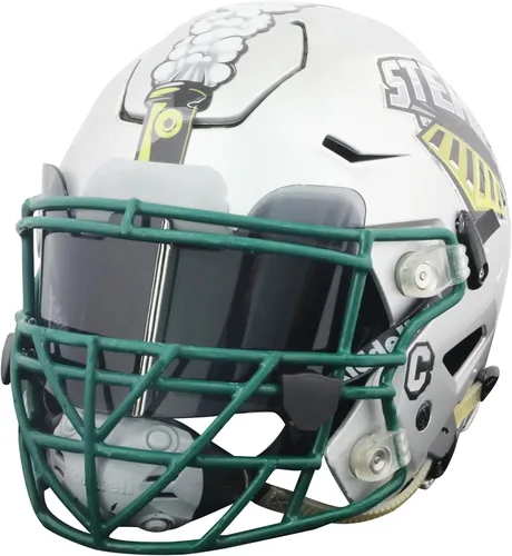 Vista 4 de Visera de fútbol, visera para casco con alta claridad, visera de casco de fútbol resistente a los impactos, visera de fútbol fácil de instalar