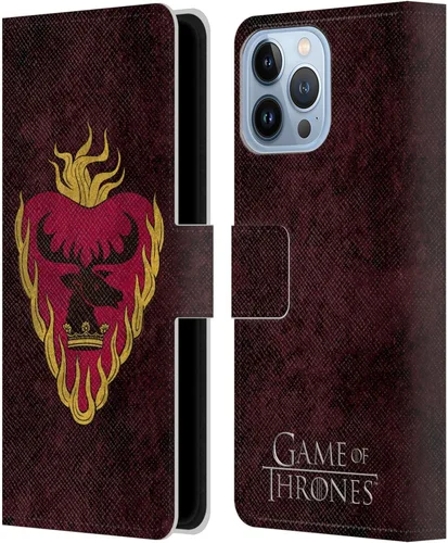 Vista 12 de Head Case Designs Funda de piel con licencia oficial de HBO Juego de Tronos Arryn Dark Distressed Look Sigils para Apple iPhone 13 Pro Max