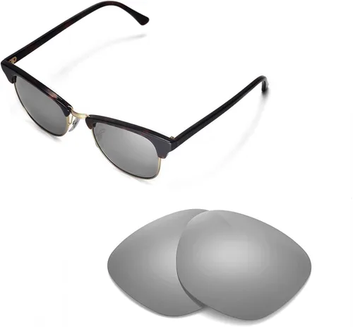 Vista 3 de Walleva Replacement Lenses for Ray-Ban Clubmaster RB3016 51mm- Multiple Options