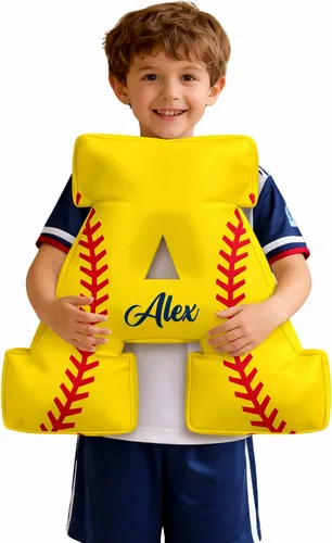 Vista 9 de Almohada personalizada de letras de baloncesto con nombre impreso, almohada de baloncesto con monograma personalizado, cojín deportivo, regalos