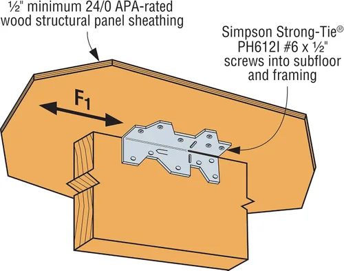 Vista 3 de Paquete de 10 soportes de ángulo de encuadre Simpson Strong-Tie A35