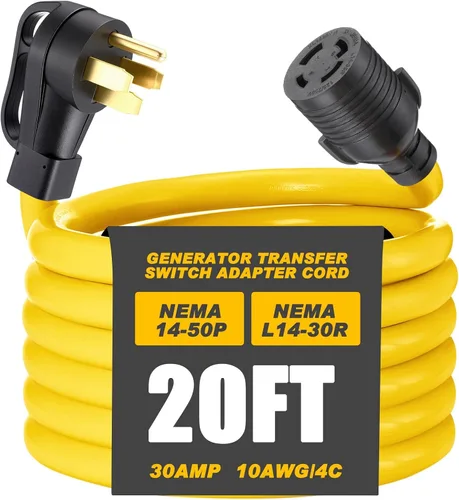 Vista 25 de Kanayu Cable adaptador de interruptor de transferencia de generador NEMA TT