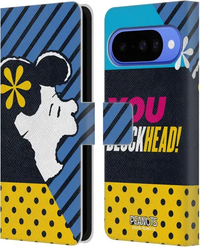 Vista 17 de Head Case Designs Officially Licensed Peanuts Charlie & Woodstock Nap Halfs and Laughs Leather Wallet Case Compatible with Google Pixel 8