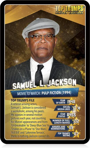 Vista 3 de Top Trumps Juego de cartas Top 30 Estrellas de Cine – Juegos familiares para niños y adultos – Juegos de aprendizaje – Juegos de cartas para niños