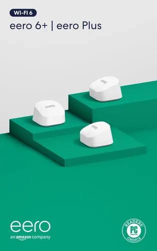 Vista 9 de Router wifi de malla Amazon eero 6+ con 1 mes gratis de eero Plus (se renueva automáticamente). Cobertura de hasta 1500 pies², conecta más de 75
