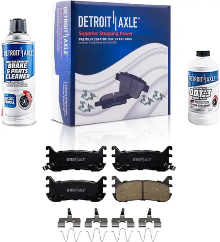 Vista 12 de Detroit Axle - Kit de freno trasero para Ford Fusion Lincoln MKZ Zephyr Mazda 6 Mercury Milan, repuesto de pastillas de freno de cerámica