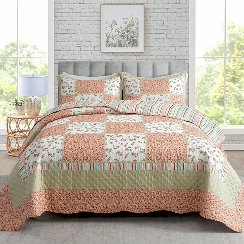 Vista 45 de Travan Juegos de Edredón de 2 Piezas Twin con Sham, Ropa de Cama de Gran Tamaño, Colcha Reversible, Juego de Cubrecama Suave, Tamaño Twin