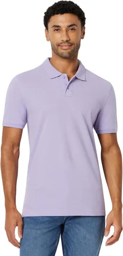Vista 37 de Amazon Essentials Camiseta polo para hombre de manga corta y ajuste ajustado de algodón piqué Naranja Albaricoque