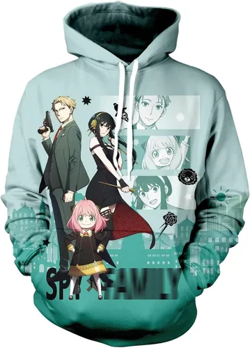 Vista 2 de NASOAR Sudadera con capucha de anime linda ropa casual para adultos, ropa casual de buen aspecto, anime japonés, cosplay, Sweatshir