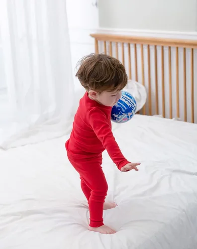 Vista 5 de AVAUMA - Pijama para niños y niñas de algodón básico para uso diario