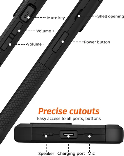 Vista 8 de Diverbox Funda para iPhone 13 [compatible con MagSafe] [con protector de pantalla] [a prueba de golpes] [a prueba de caídas] Funda de protección