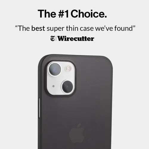 Vista 2 de totallee Funda delgada para iPhone 15 Plus, la más delgada, minimalista, para Apple iPhone 15 Plus (2023) (negro escarchado)