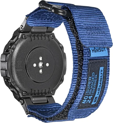 Vista 10 de SMITHA Correas de reloj compatibles con Amazfit T-Rex, T-Rex PRO, T-Rex 2, T-Rex 3 o T-Rex 3 PRO (1.890 in)/(1.732 in), T-Rex Ultra 1/2, correa Negro