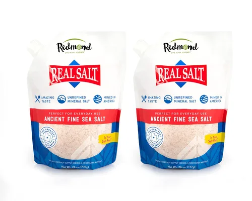 Vista 7 de Redmond Real Sea Salt - Sal natural de palomitas de maíz sin refinar, bolsa de 10 onzas
