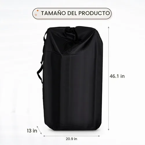 Vista 2 de LIHAO Bolsa de cochecito para avión, bolsa de viaje para asiento de automóvil, color negro Bolsa de transporte de viaje impermeable Oxford 600D