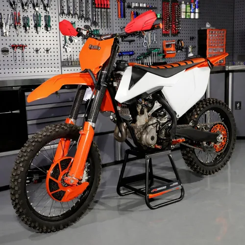 Vista 9 de JFG RACING Soporte de motocicleta desmontable para motocross, universal, antideslizante, mantenimiento para la mayoría de motocicletas, color negro