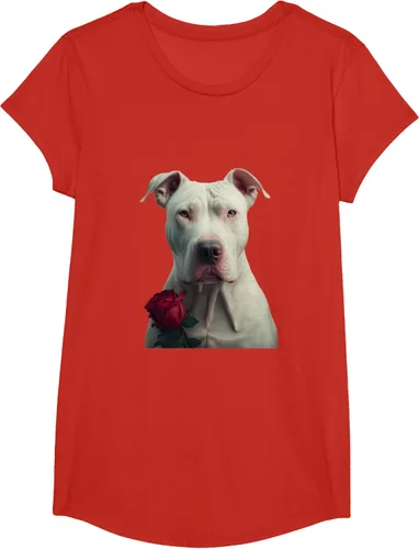 Vista 42 de Dogo Argentino Valentines Day Camiseta, Negro