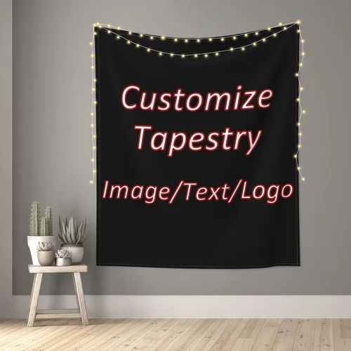 Vista 8 de RMWD Studio 24x42in Custom Tapestry for Wall Bedroom Living Room, Custom Backdrop Personalized With Photo Image Text, Banners And Signs Customize