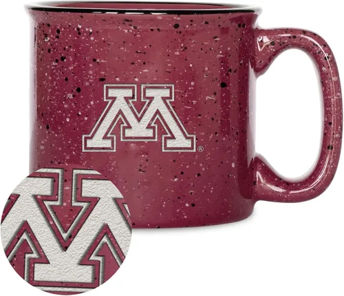 Vista 94 de Rico Industries NCAA Speckle 12oz Laser Engraved Campfire Mug