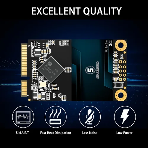 Vista 2 de SSD mSATA 32GB SATA 3 Unidad interna de estado sólido para computadora portátil de escritorio