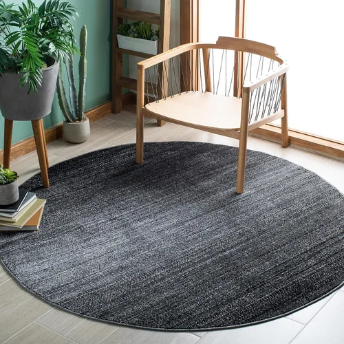 Vista 22 de SAFAVIEH Adirondack Collection - Alfombra decorativa, 2 pies 6 pulgadas x 4 pies, color negro y gris, diseño moderno, no desprende pelusa y de fácil