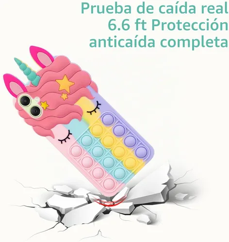 Vista 4 de Nancheng Rainbow - Funda para Samsung Galaxy A05 Galaxy A05-Rainbow