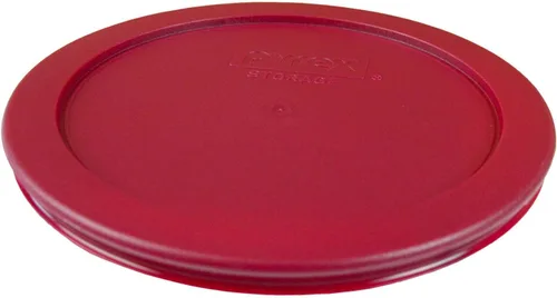 Vista 5 de Pyrex 7201-PC Sangria - Tapa de repuesto de plástico para almacenamiento de alimentos, color rojo oscuro y burdeos, fabricada en los Estados Unidos