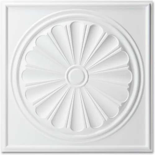 Vista 17 de Art3dwallpanels Azulejos de techo 24 x 24, paquete de 12, blanco Ola Blanco