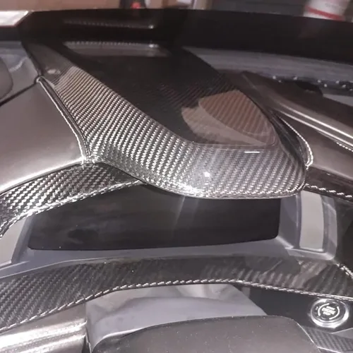 Vista 2 de Cubierta superior del panel de instrumentos del tablero de instrumentos para el interior del automóvil para C8 Corvette 2020 2021 2022 2023 2024