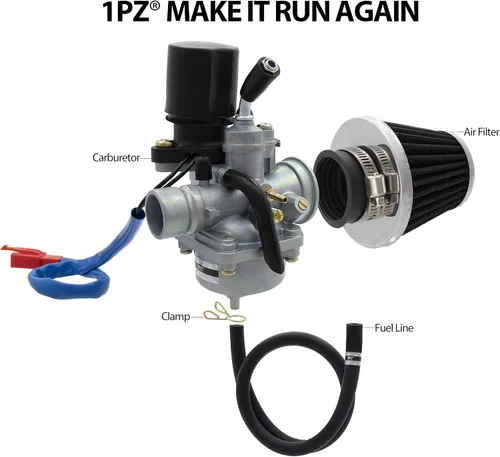 Vista 2 de 1PZ C19-AF1 19mm Carburador de 2 tiempos Reemplazo para Yamaha Jog50 Jog90 2 tiempos Dinli 50cc 70cc 90cc 100cc 110cc ATV Quad Carburador Dino Jp