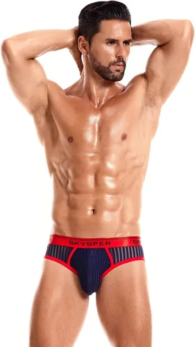 Vista 34 de SKYSPER Jock Strap Athletic Supporter para hombres Sexy Jockstrap Ropa interior masculina