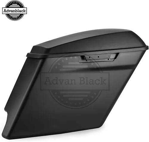 Vista 7 de Parabrisas personalizado Moto OnFire, diseño con aerógrafo, Saddlebags