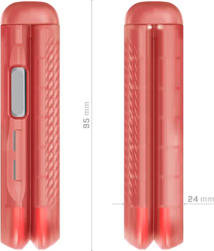 Vista 8 de Ghostek COVERT - Funda rosa para Galaxy Z Flip 4 para mujeres y niñas, protección completa de bisagra y parte trasera transparente, duradera