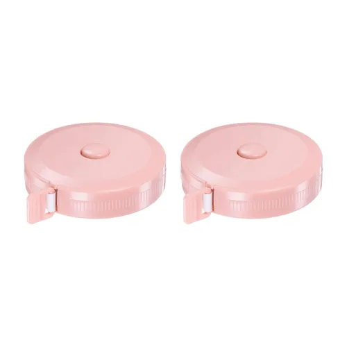 Vista 13 de HARFINGTON 2 cintas métricas redondas retráctiles de 4.9 ft/60 pulgadas, tamaño de bolsillo para medidas de cuerpo, tela, costura y manualidades