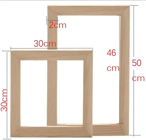 Vista 2 de Marco de madera DIY marcos de pintura de diamante marco de punto de cruz regalo de Navidad trabajo hecho a mano regalo de bordado de diamantes juego