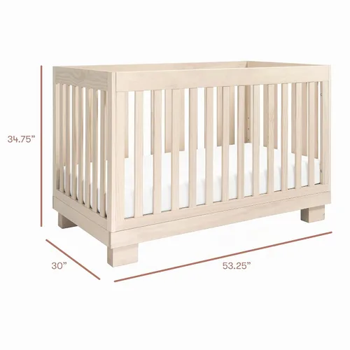 Vista 6 de Babyletto Modo Cuna convertible 3 en 1, color natural lavado