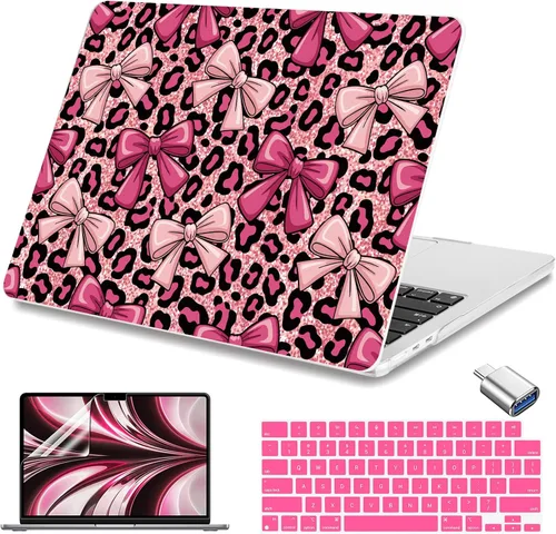 Vista 31 de Teryeefi Funda rígida para MacBook Air M3, M2, M4, MacBook Air de 13 pulgadas 2025, 2024, 2023, 2022, versión A3240, A3113, A2681, carcasa rígida