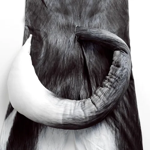 Vista 6 de Body completo de animal para hombre, disfraz de elastano musculoso, disfraz peludo con cola grande para adultos, cosplay, fiesta de Halloween