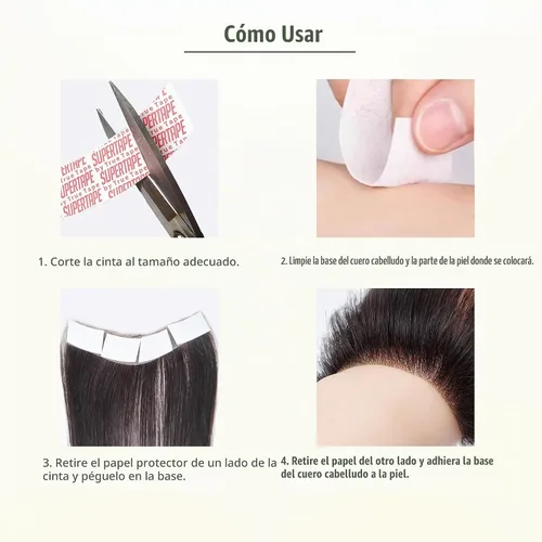 Vista 5 de Postizo frontal para hombres con pérdida de línea capilar Rubio