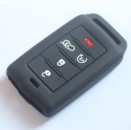 Vista 3 de 2 fundas para llavero de 5 botones compatibles con Jeep, 2 piezas negro, Pequeño