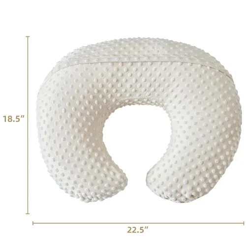 Vista 6 de ESEN Almohada de lactancia y posicionador corporal para lactancia materna y alimentación con biberón, almohadas ultrasuaves para lactancia materna