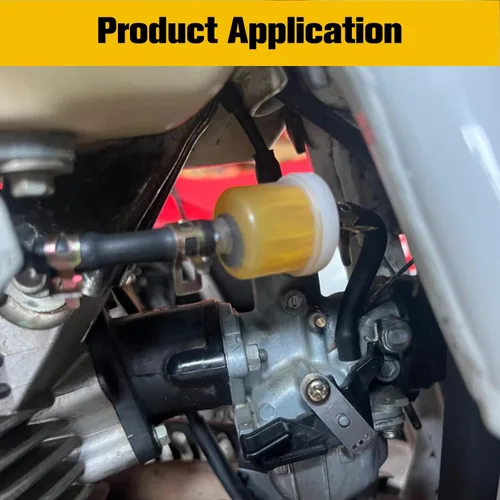 Vista 4 de HIAORS Línea de combustible para Dirt Bike con filtro compatible con GY6 50cc 90cc 110cc 150cc 139QMB 157QMJ Taotao SSR Apollo Trailmaster, escúter