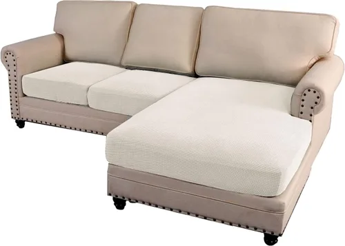 Vista 42 de ADPON Fundas de sofá modular, funda de cojín para sofá o sillón en forma de L, funda separada para sofá seccional izquierdo o derecho (1 diván, gris)
