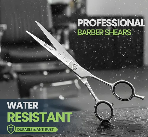 Vista 7 de Ruvanti Tijeras de corte de pelo profesionales - Tijeras de peluquería para uso en el salón y en el hogar - Filo afilado duradero Tijeras De Tijera