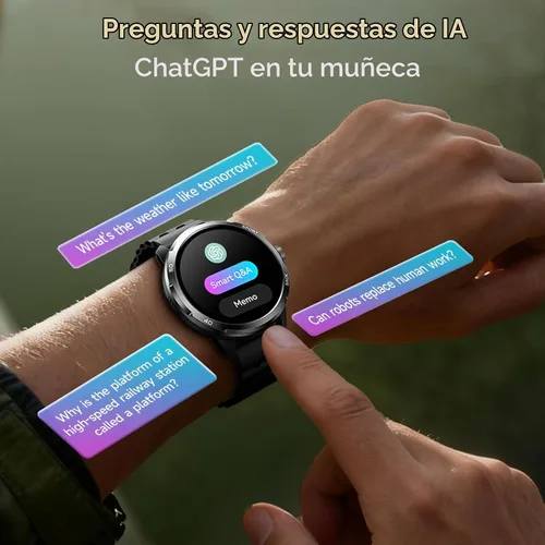 Vista 5 de Ulefone Armor Watch Pro - Relojes inteligentes militares para hombre, pantalla AMOLED Corning de 1.50 pulgadas, resistente al agua 5ATM